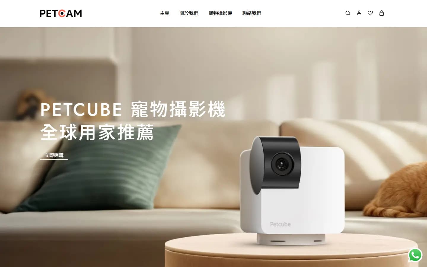 PetCam 首頁，Petcube 寵物攝影機與寵物cam 選品