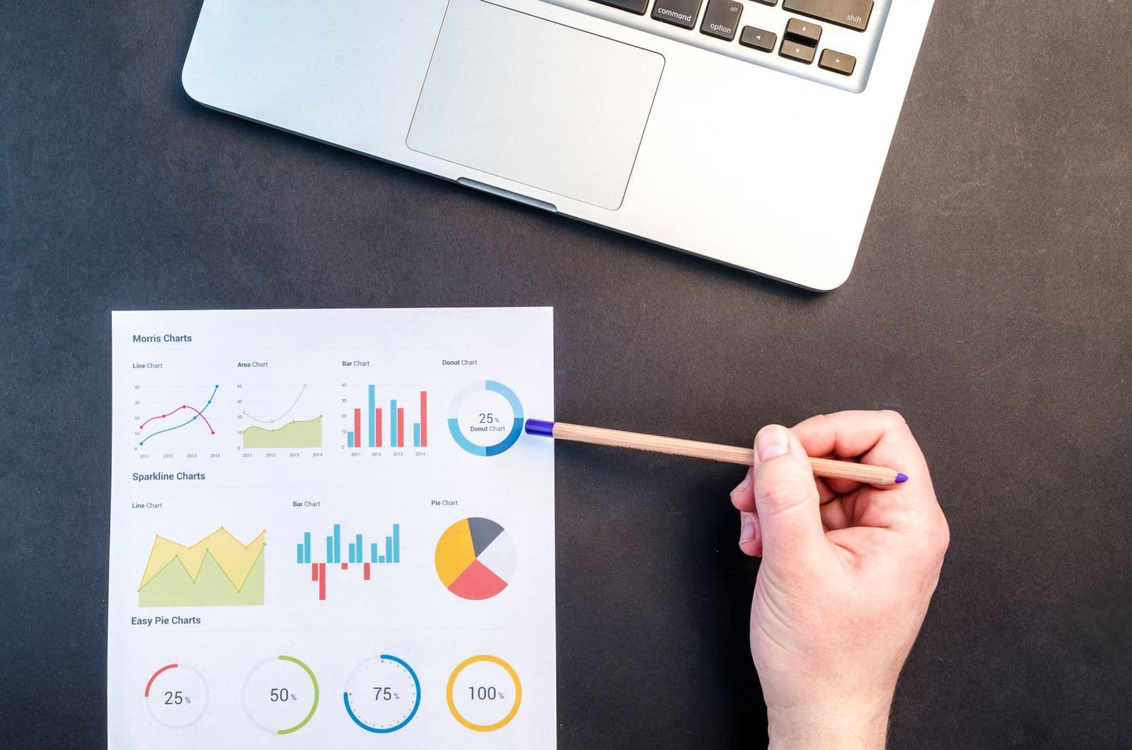 Reviewing campaign data and charts